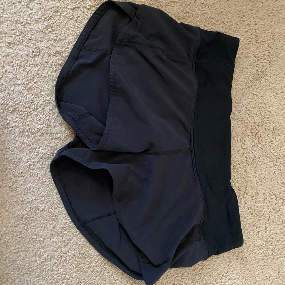 black speed up shorts